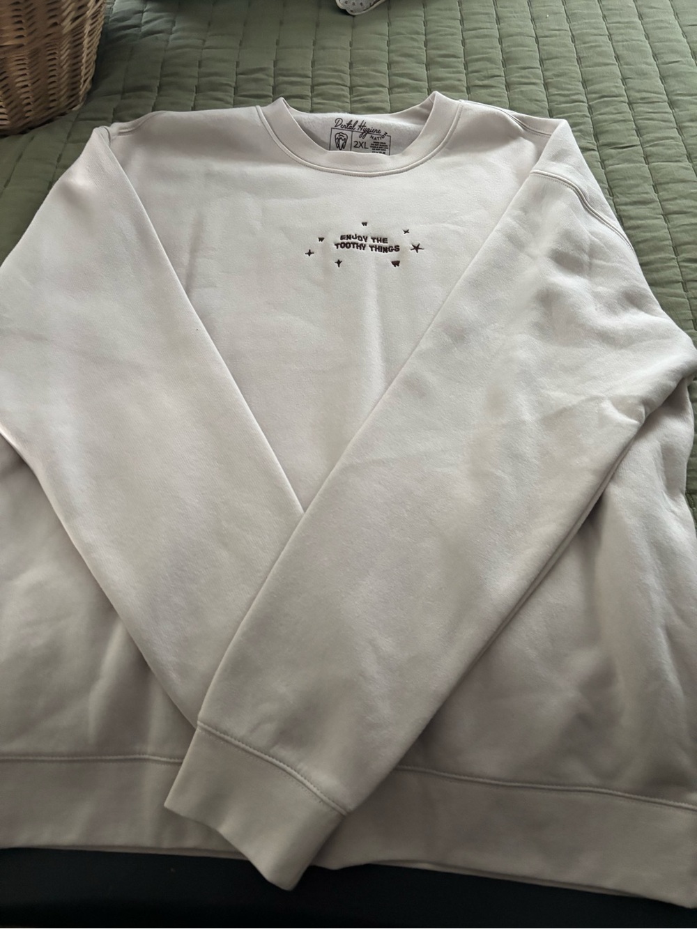 Cream Crewneck Sweatshirt - Enjoy the Little Things